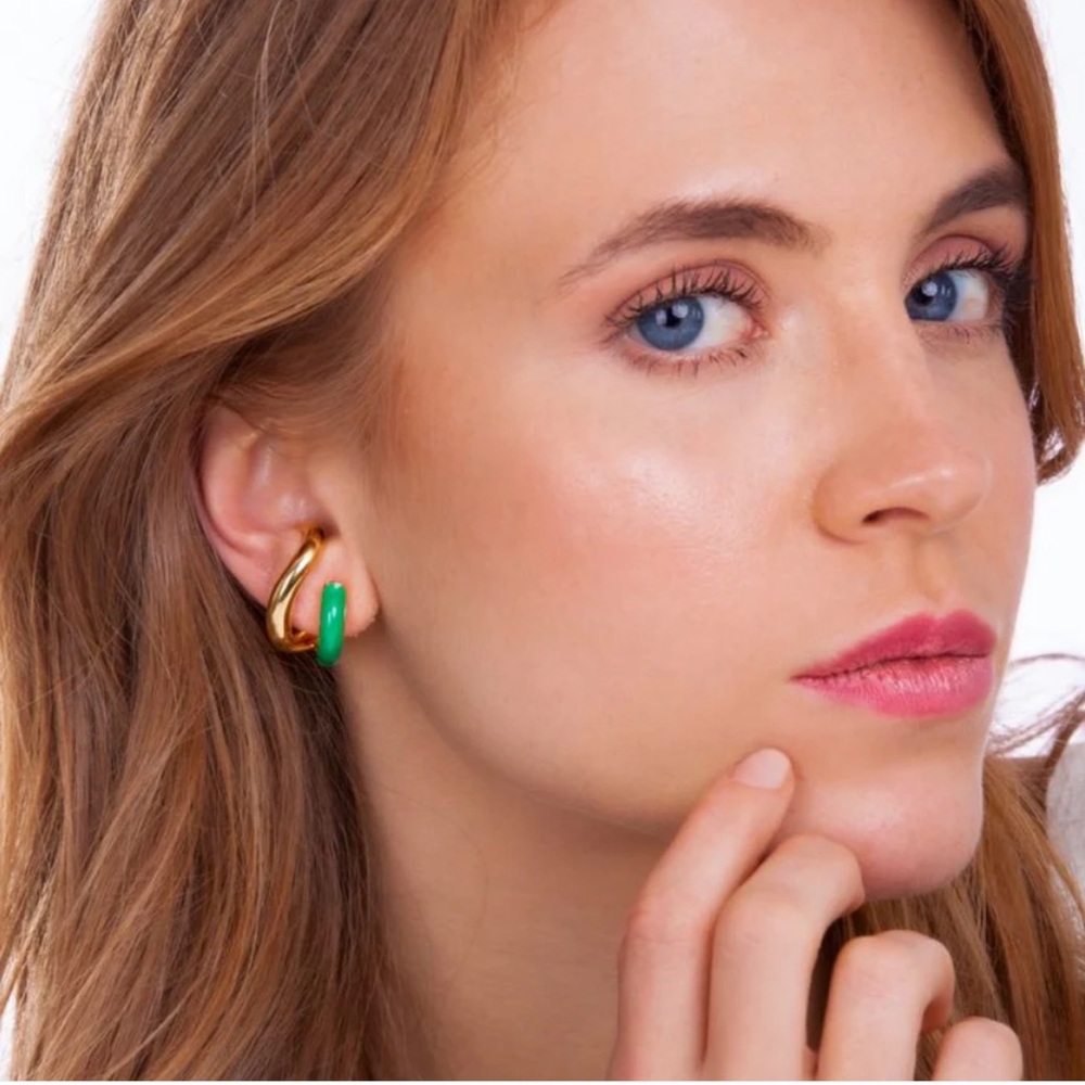 Brand new Maria dolores gold plated earrings